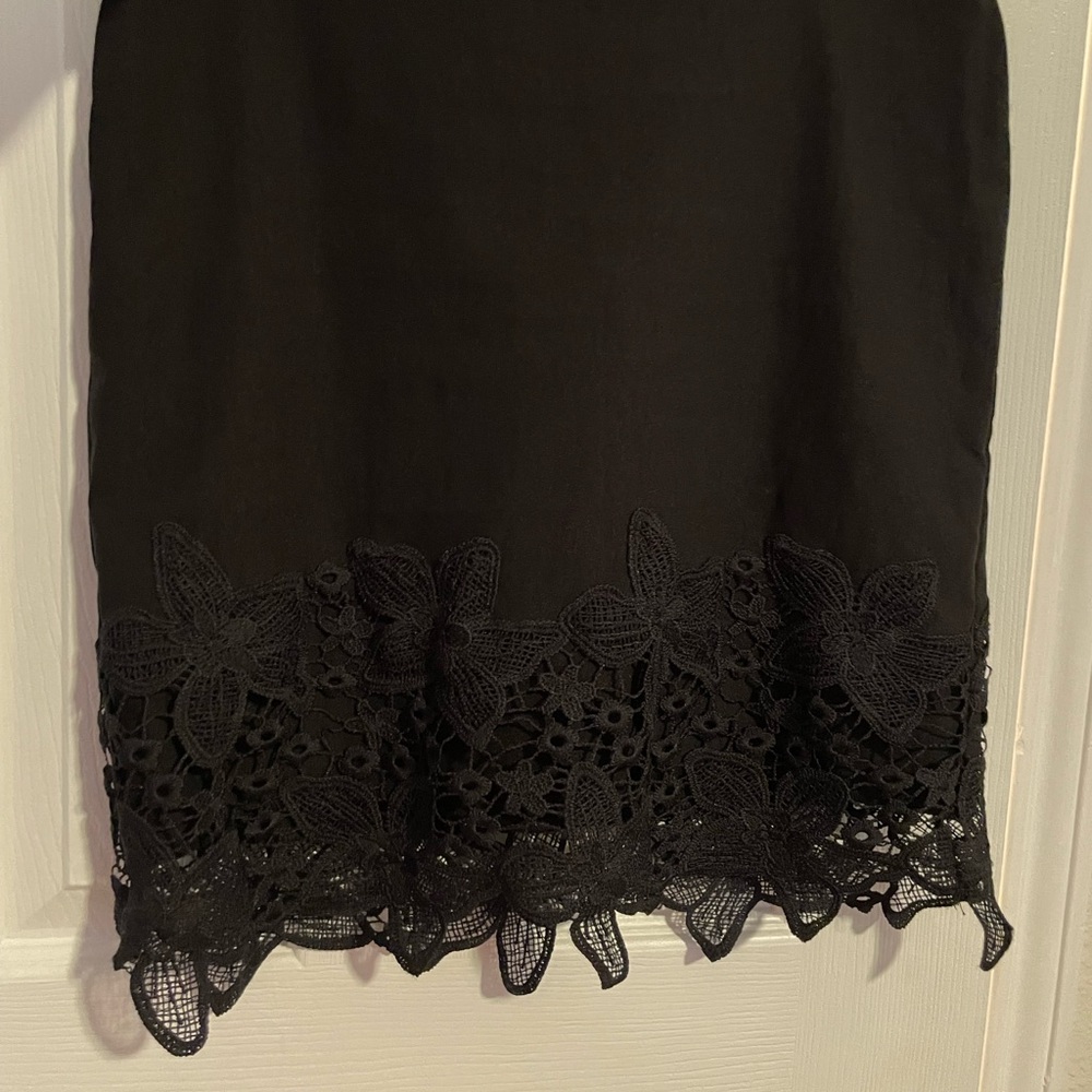 Black pencil skirt